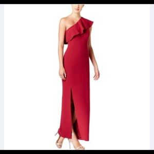 Full Length One Shoulder Maxi Dress